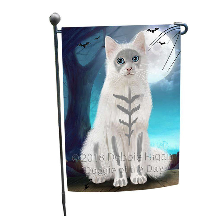Happy Halloween Trick or Treat Turkish Angora Cat Garden Flag GFLG54732