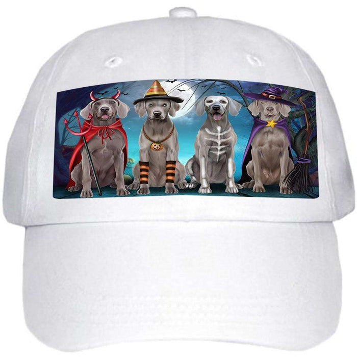 Happy Halloween Trick or Treat Weimaraner Dog Ball Hat Cap HAT61503