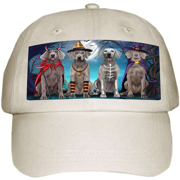 Happy Halloween Trick or Treat Weimaraner Dog Ball Hat Cap HAT61503