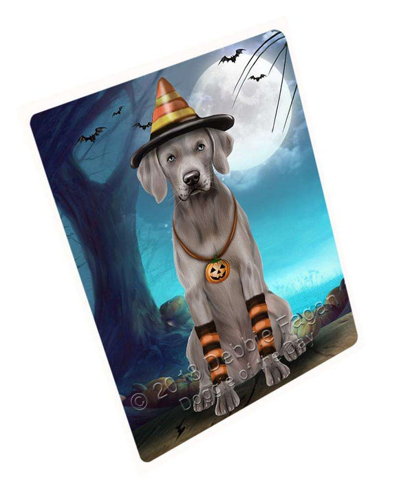 Happy Halloween Trick or Treat Weimaraner Dog Candy Corn Blanket BLNKT88914