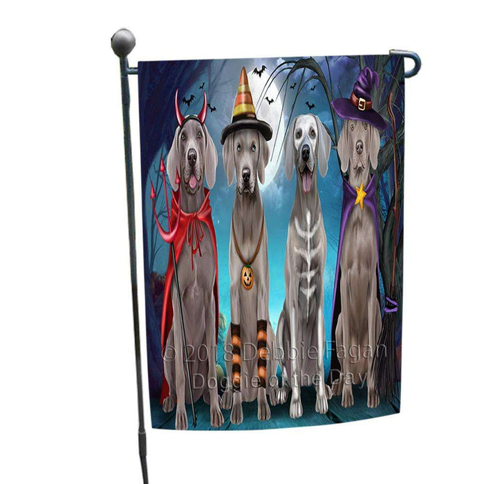 Happy Halloween Trick or Treat Weimaraner Dog Garden Flag GFLG52535