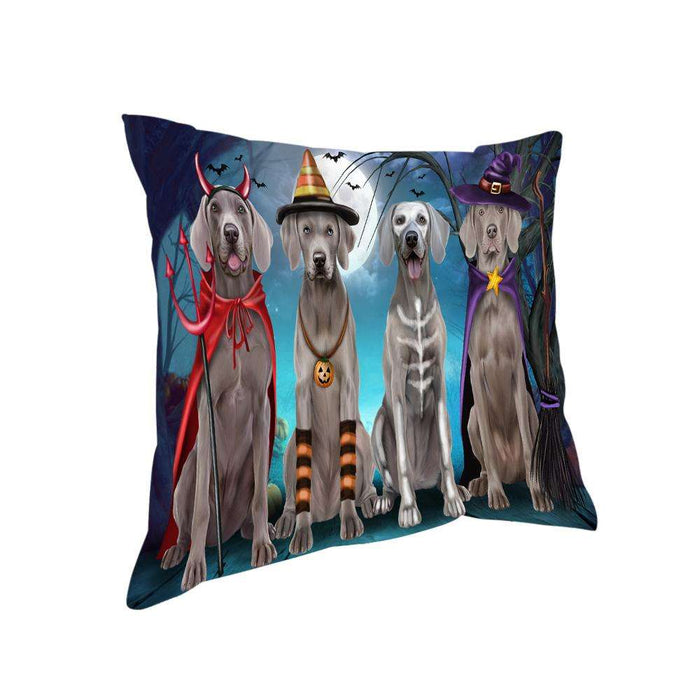 Happy Halloween Trick or Treat Weimaraner Dog Pillow PIL66516