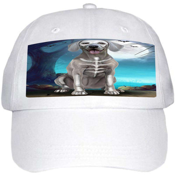 Happy Halloween Trick or Treat Weimaraner Dog Skeleton Ball Hat Cap HAT61389