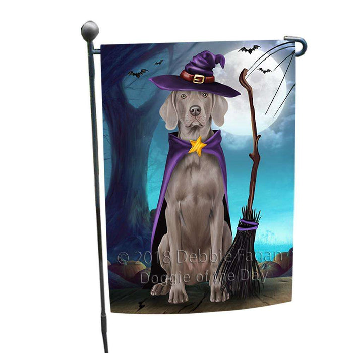 Happy Halloween Trick or Treat Weimaraner Dog Witch Garden Flag GFLG52516