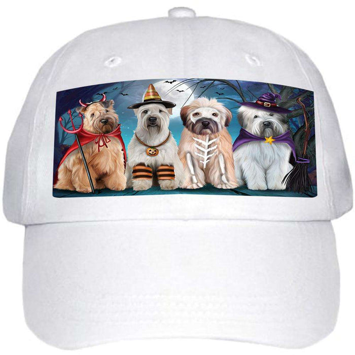 Happy Halloween Trick or Treat Wheaten Terrier Dog Ball Hat Cap HAT61506