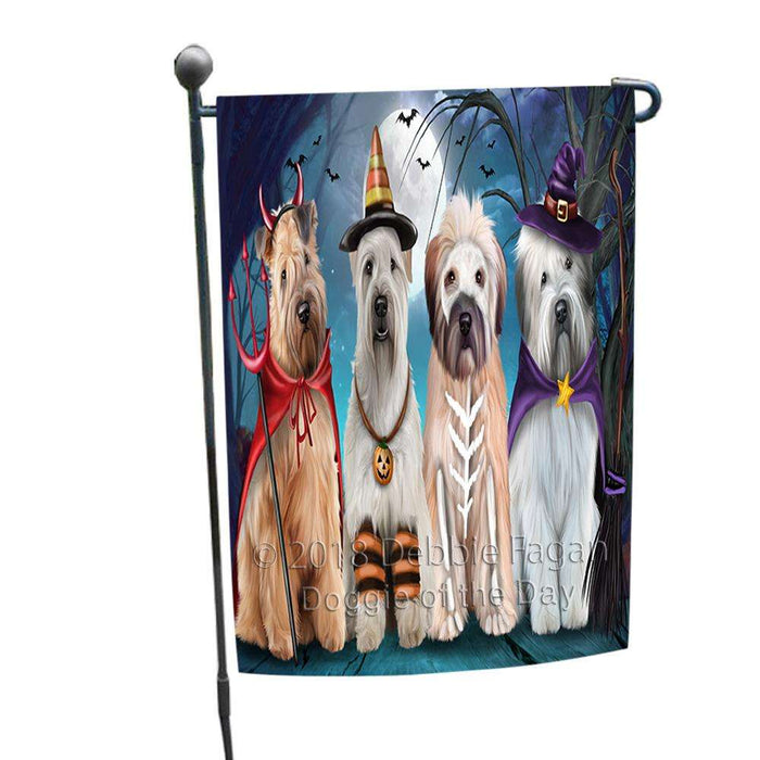 Happy Halloween Trick or Treat Wheaten Terrier Dog Garden Flag GFLG52536