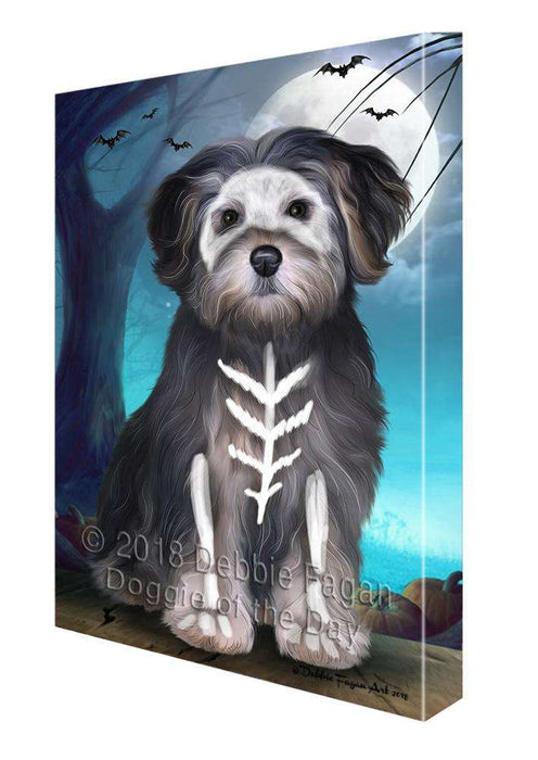 Happy Halloween Trick or Treat Yorkipoo Dog Canvas Print Wall Art Décor CVS109916