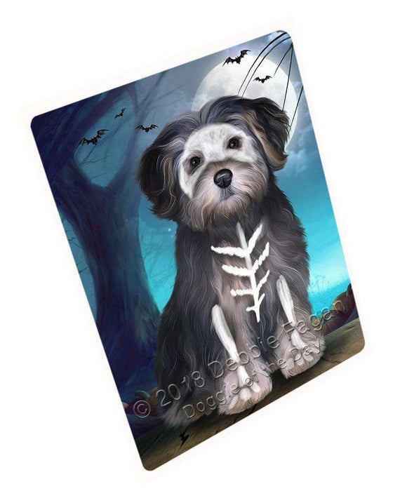Happy Halloween Trick or Treat Yorkipoo Dog Cutting Board C68466