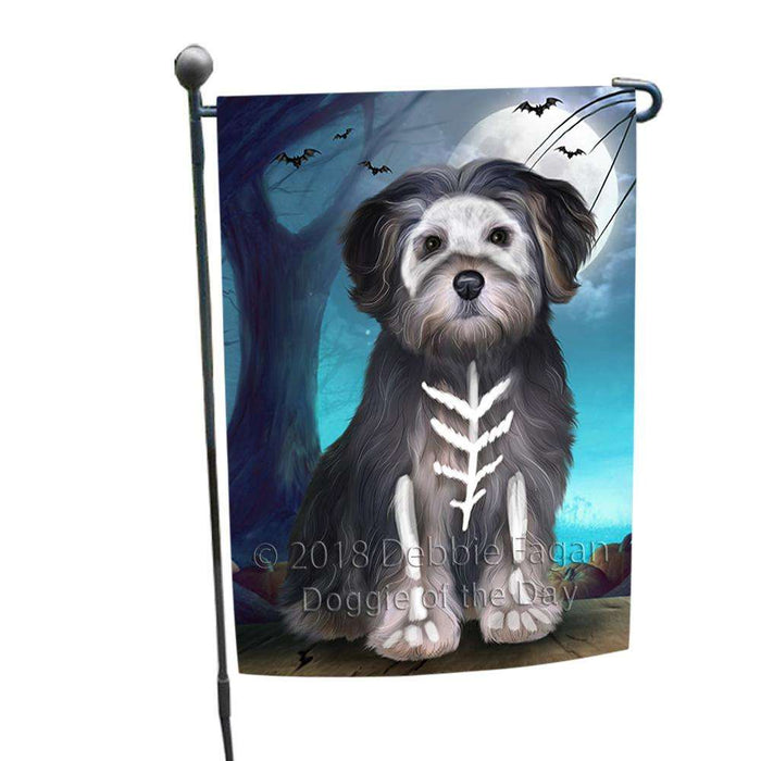 Happy Halloween Trick or Treat Yorkipoo Dog Garden Flag GFLG54736