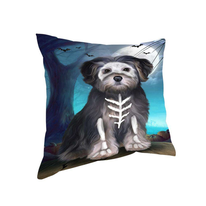 Happy Halloween Trick or Treat Yorkipoo Dog Pillow PIL75320