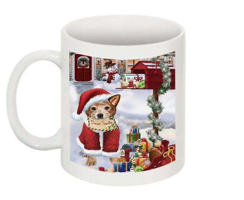 Happy Holidays Mailbox Australian Cattle Dog Christmas Mug CMG0073