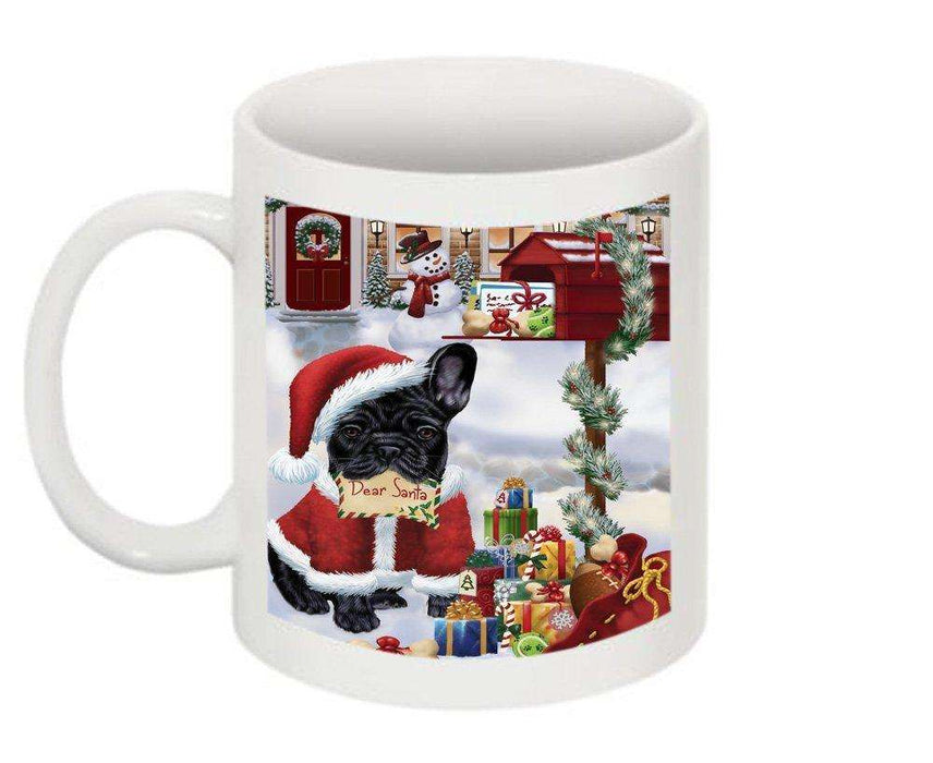 Happy Holidays Mailbox French Bulldog Christmas Mug CMG0089