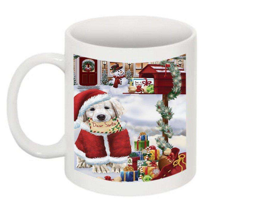 Happy Holidays Mailbox Golden Retriever Dog Christmas Mug CMG0091