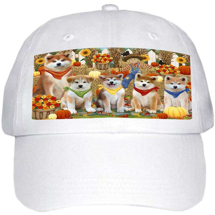 Harvest Time Festival Day Akitas Dog Ball Hat Cap HAT60816