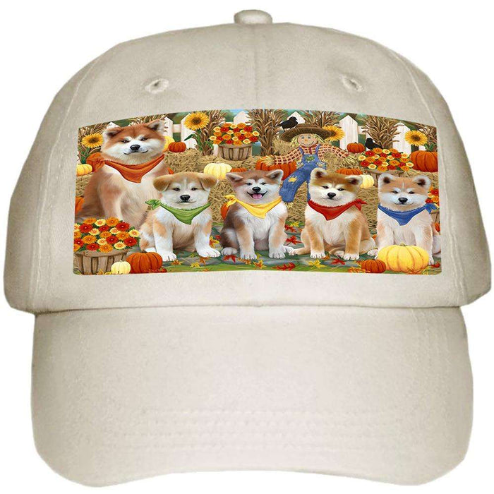 Harvest Time Festival Day Akitas Dog Ball Hat Cap HAT60816