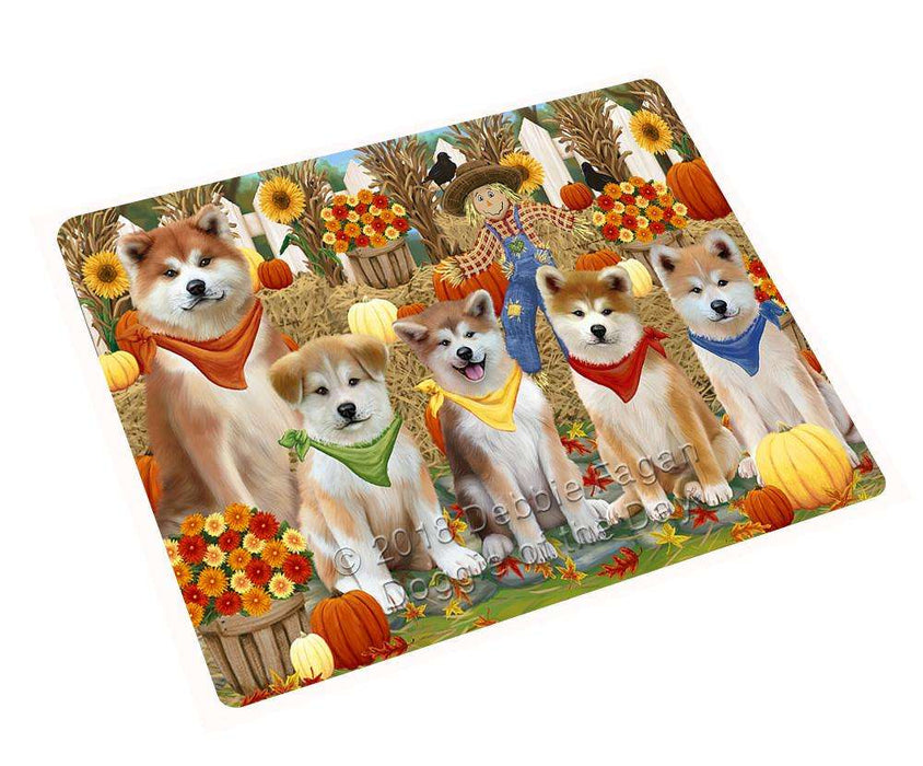 Harvest Time Festival Day Akitas Dog Cutting Board C61176