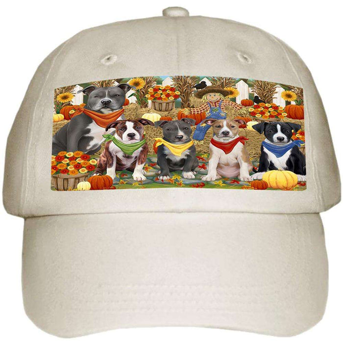 Harvest Time Festival Day American Staffordshire Terriers Dog Ball Hat Cap HAT60819