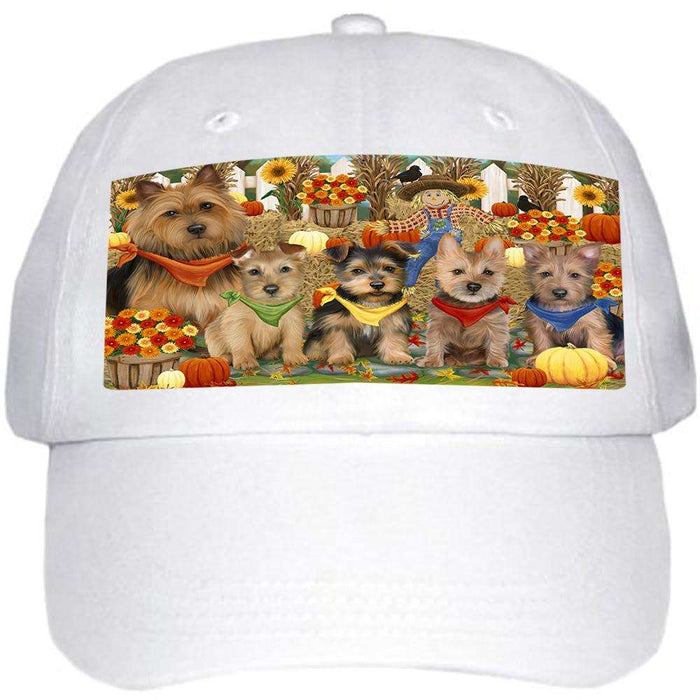 Harvest Time Festival Day Australian Terriers Dog Ball Hat Cap HAT60822