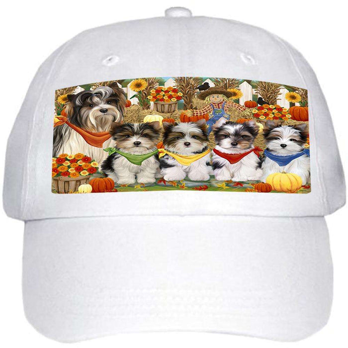 Harvest Time Festival Day Biewer Terriers Dog Ball Hat Cap HAT60828