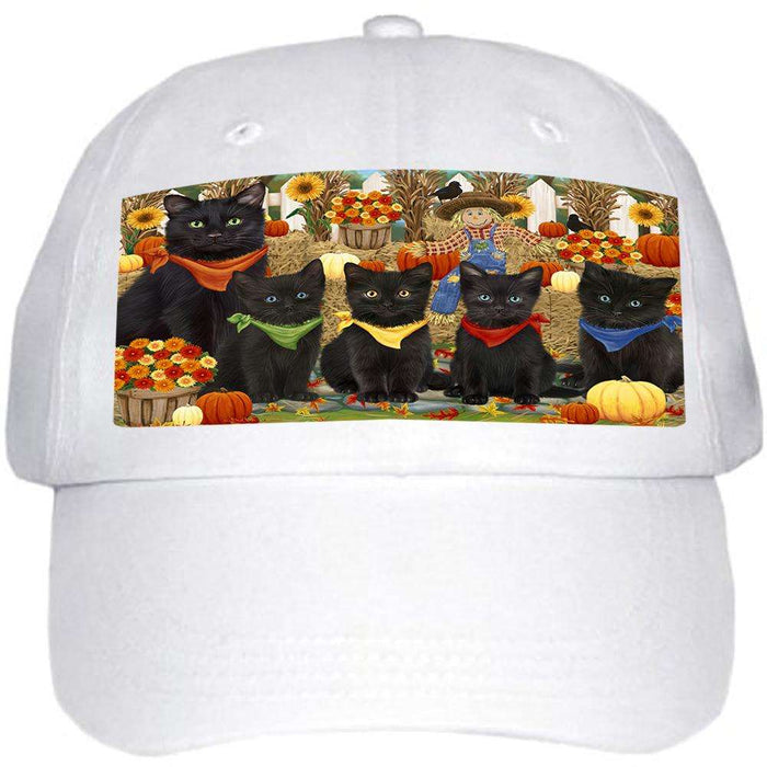 Harvest Time Festival Day Black Cats Ball Hat Cap HAT60831