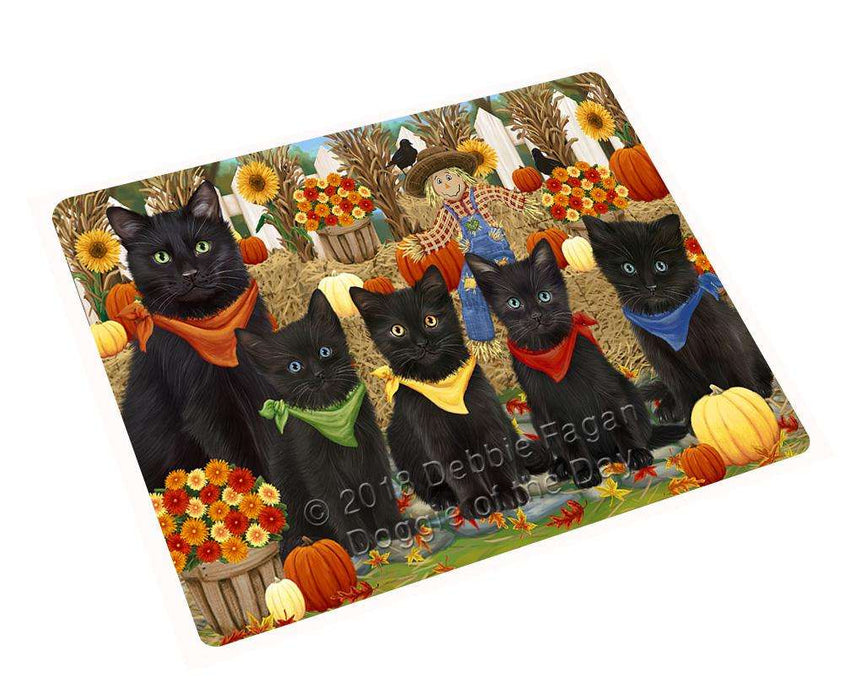 Harvest Time Festival Day Black Cats Large Refrigerator / Dishwasher Magnet RMAG74382