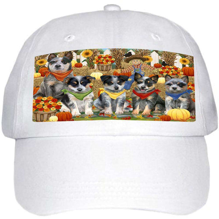 Harvest Time Festival Day Blue Heelers Dog Ball Hat Cap HAT60834