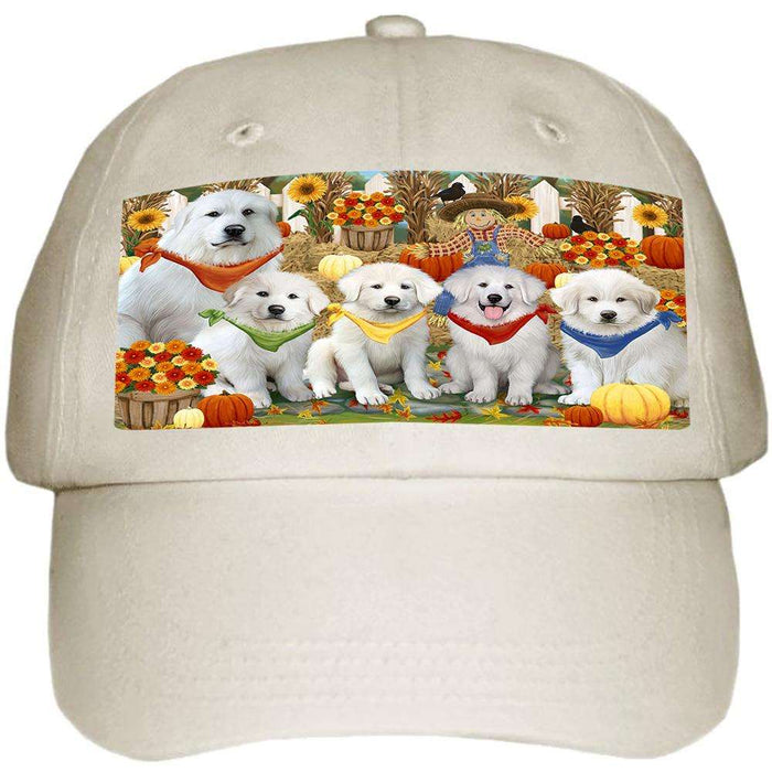 Harvest Time Festival Day Great Pyrenees Dog Ball Hat Cap HAT60846