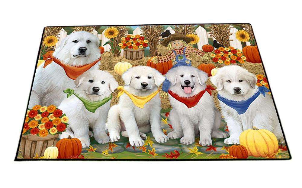 Harvest Time Festival Day Great Pyrenees Dog Floormat FLMS51615