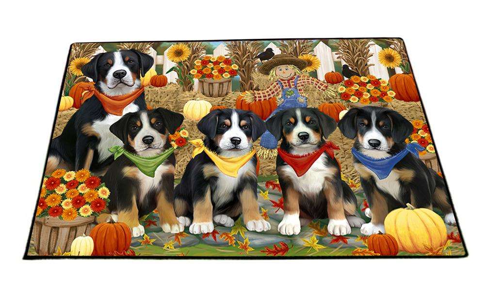 Harvest Time Festival Day Greater Swiss Mountain Dogs Floormat FLMS51618