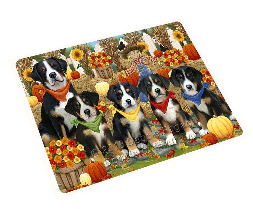 Harvest Time Festival Day Greater Swiss Mountain Dogs Large Refrigerator / Dishwasher Magnet RMAG74418