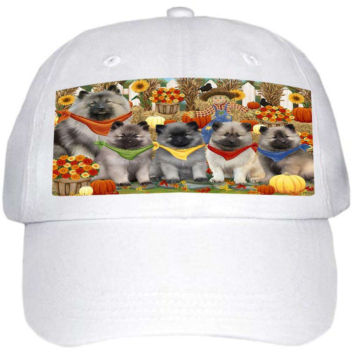 Harvest Time Festival Day Keeshonds Dog Ball Hat Cap HAT60855