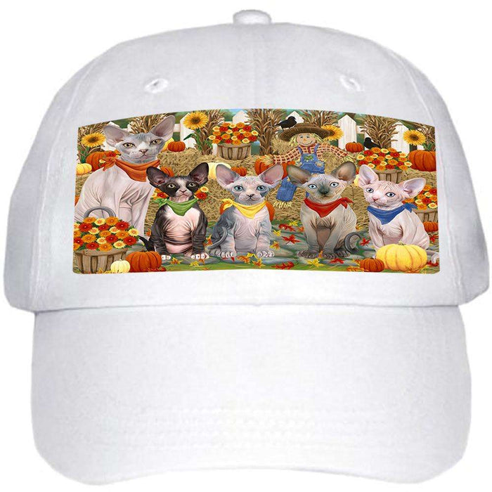 Harvest Time Festival Day Sphynx Cats Ball Hat Cap HAT60867