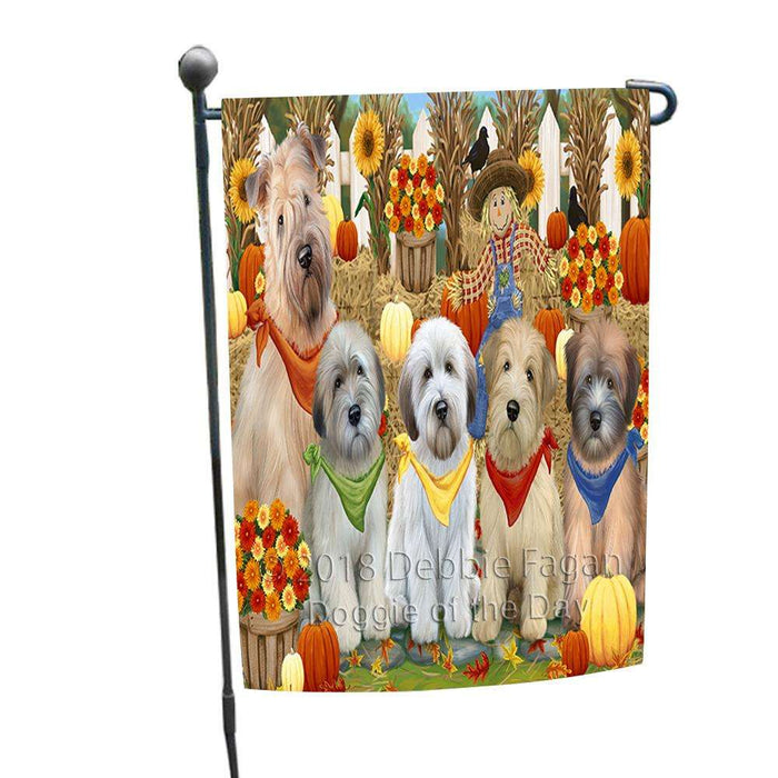 Harvest Time Festival Day Wheaten Terriers Dog Garden Flag GFLG52325