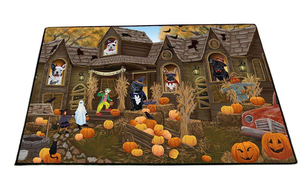 Haunted House Halloween Trick or Treat French Bulldogs Floormat FLMS52125