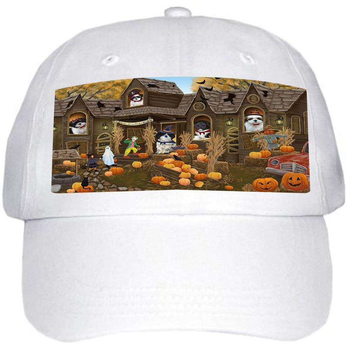 Haunted House Halloween Trick or Treat Shih Tzus Dog Ball Hat Cap HAT62433