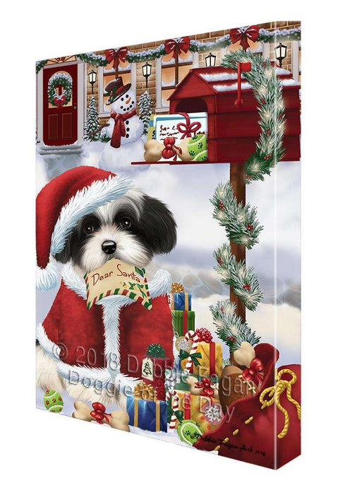 Havanese Dog Dear Santa Letter Christmas Holiday Mailbox Canvas Print Wall Art Décor CVS102986