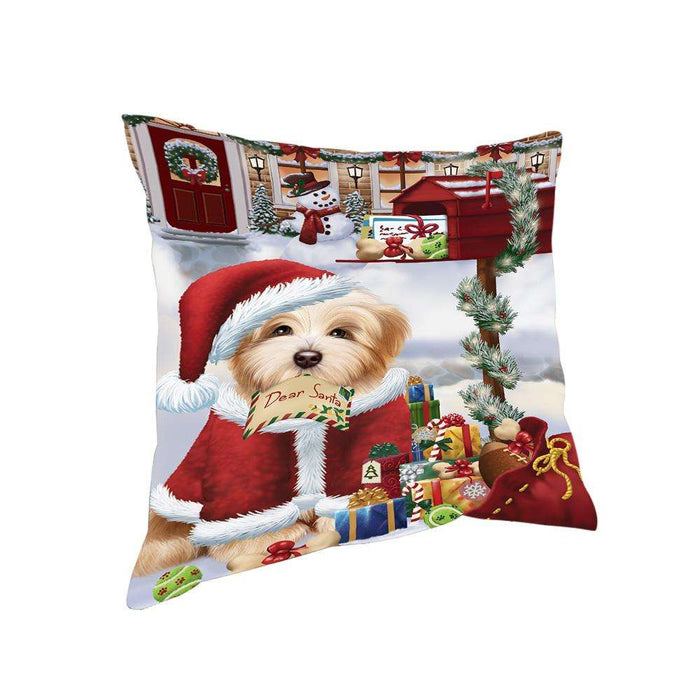 Havanese Dog Dear Santa Letter Christmas Holiday Mailbox Pillow PIL72236