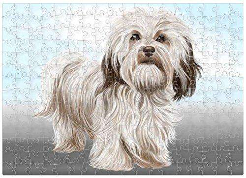 Havanese Dog Dog Puzzle with Photo Tin