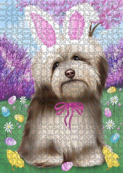 Havanese Dog Easter Holiday Puzzle with Photo Tin PUZL50043