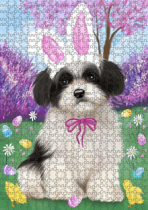 Havanese Dog Easter Holiday Puzzle with Photo Tin PUZL50052