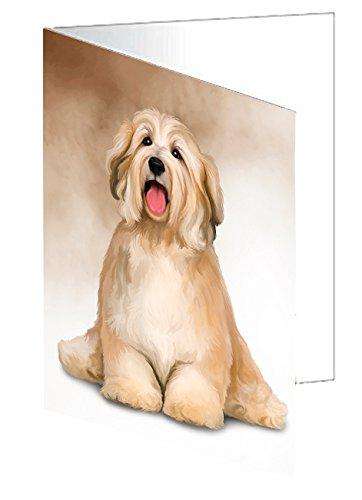Havanese Dog Handmade Artwork Assorted Pets Greeting Cards and Note Cards with Envelopes for All Occasions and Holiday Seasons D030