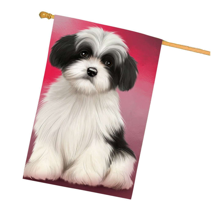 Havanese Dog House Flag FLG48265