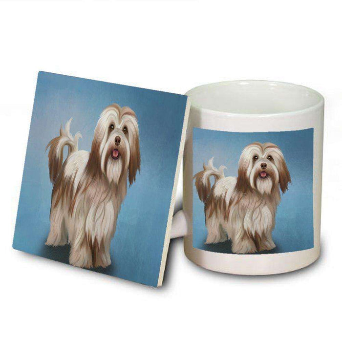Havanese Dog Mug and Coaster Set