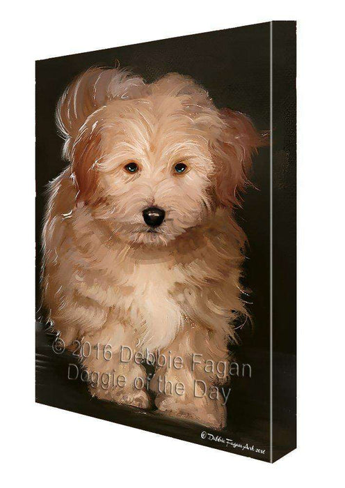 Havanese Dog Painting Printed on Canvas Wall Art