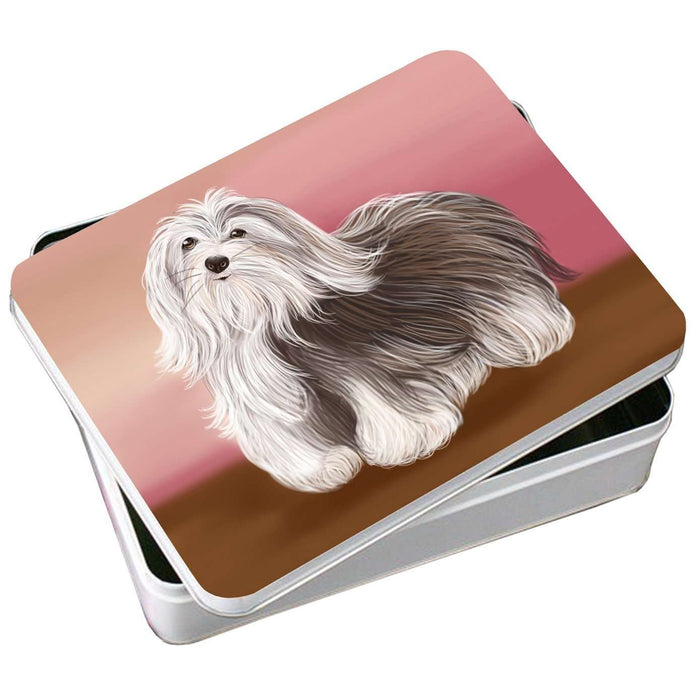 Havanese Dog Photo Storage Tin