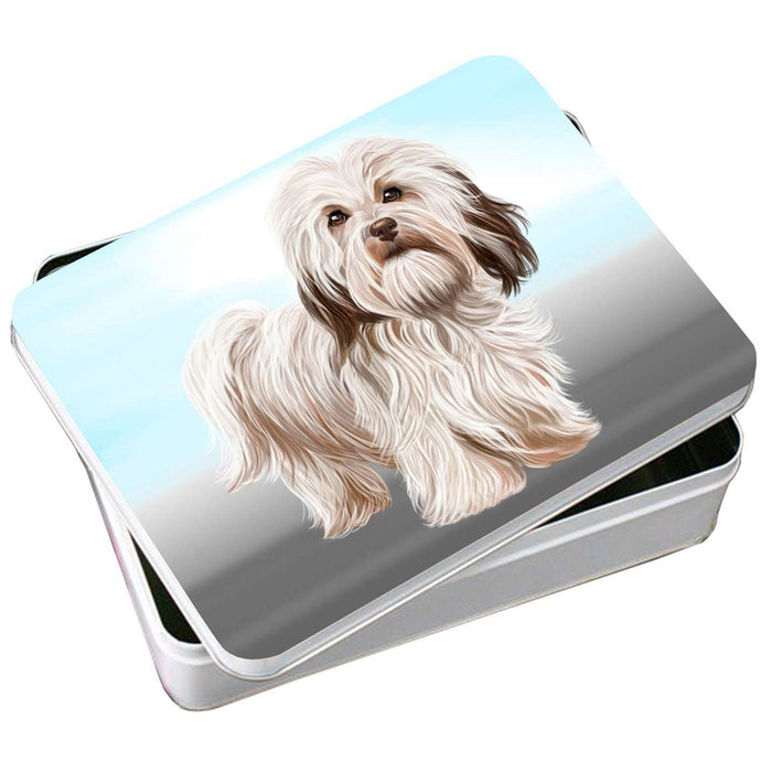 Havanese Dog Photo Storage Tin