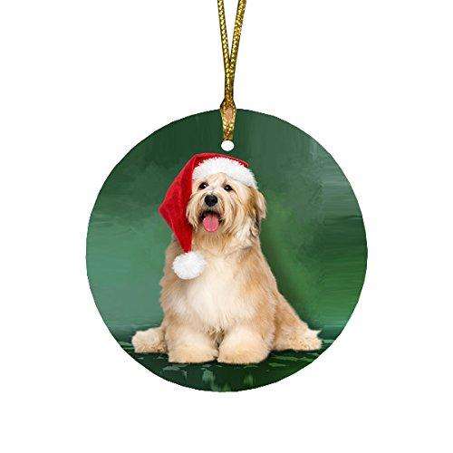 Havanese Dog Round Christmas Ornament