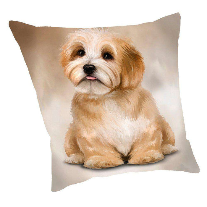Havanese Dog Throw Pillow D023