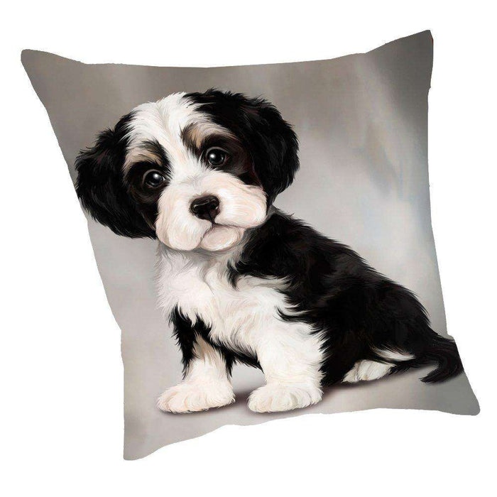 Havanese Dog Throw Pillow D024