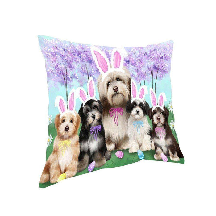 Havanese Dogs Easter Holiday Pillow PIL52496